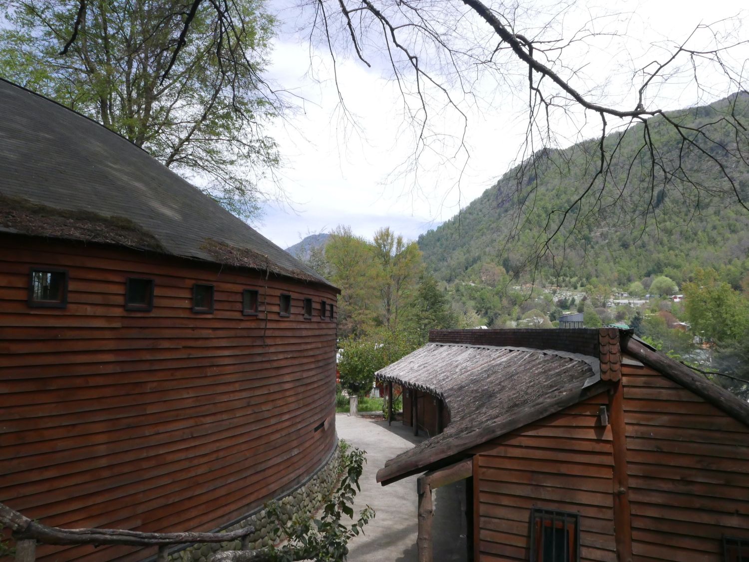 Trawupeyum Intercultural Village in Curarrehue, Chile. Jennifer Gabrys, 2023.