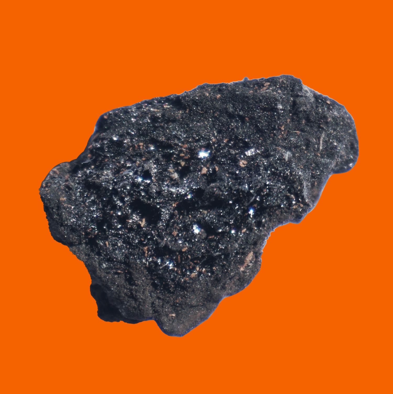 Object 4. Piece of charcoal mixed with mineral coal extracts collected from the China Muerta National Reserve, 2024.