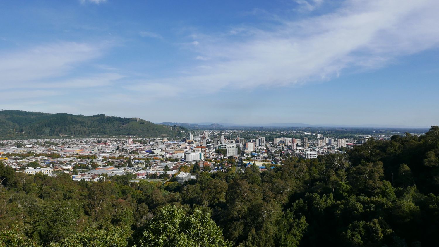 Vista de Temuco desde el Cerro Ñielol monumento natural. Jennifer Gabrys, 2024.